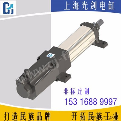 上海光剑电动缸GJ40-05（10）（配4KW伺服电机）直线式 / 侧面