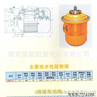 起重电机 ZD 41-4 7.5KW 天津式图3