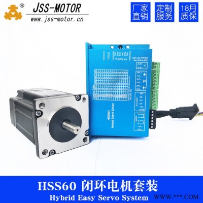 JSS-MOTOR金三士60闭环步进电机+驱动控制板 3N.m 电机套装闭环高速恒扭矩60闭环步进电机+HSS60驱动器图3