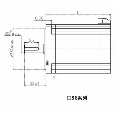 驰速精密57/86两相混合式步进电机86HB118-842，大力矩8.5N.M/机身长118MM雕刻机配件专用图6