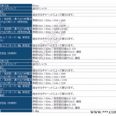 东方马达力矩电机2TK3CGN-A ORIENTAL MOTOR官方授权日本OM马达代图3
