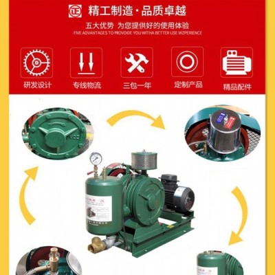 啟正HCC30S回旋式鼓风机粉粒体输送用 散气平稳的滑片风机 支持防爆电机定制图3