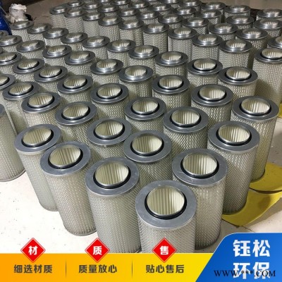 钰松环保生产销售六耳端盖滤筒 覆膜除尘滤筒 防静电除尘滤筒 打磨车间粉尘滤筒 规格齐全 质量放心图5