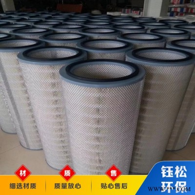 钰松环保生产销售六耳端盖滤筒 覆膜除尘滤筒 防静电除尘滤筒 打磨车间粉尘滤筒 规格齐全 质量放心图2
