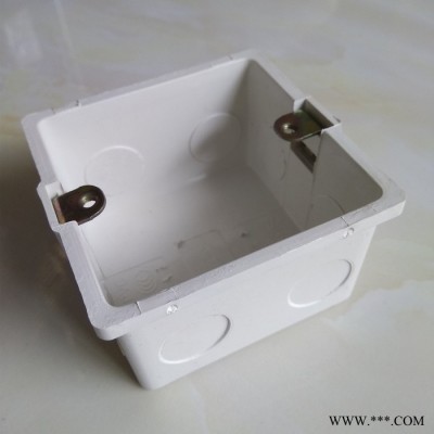 生产冲孔暗装白色**PVC塑料接线盒 家装工程墙壁开关接线盒厂家图8