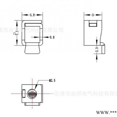 定做 接线端子/terminal继电器压线框连线端子 电表接线柱YB-22图2