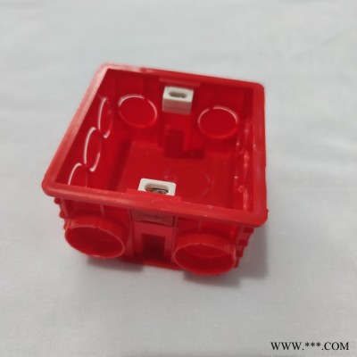 **双色扣拼装盒86型PVC塑料墙壁开关插座接线盒预埋底盒暗盒 PVC接线盒图5