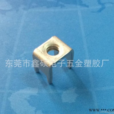 PCB焊接端子pcb固定座紫铜接线柱螺母型接线端子铜线耳jsPCB焊接端子黄紫铜铁M3接线M4柱M5冷压电源线路板攻牙台