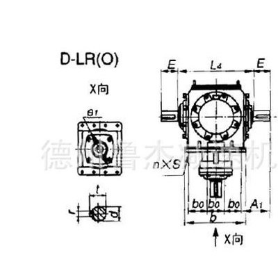 转向箱T7系列螺旋锥齿轮T型换向器可增速可减速北方减速机
