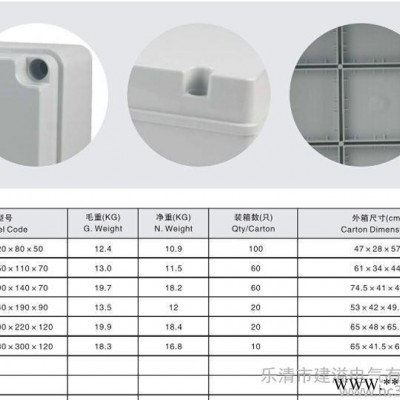户外电缆接线盒PVC防水盒 路灯接线盒 塑料电源配电盒图3