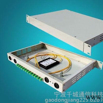24口光纤盒接线盒SC方口机架式光纤终端盒光纤接线盒   光纤终端盒图1