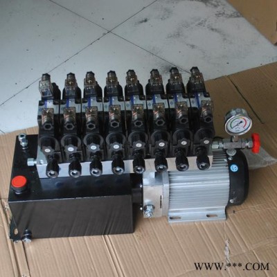 60V2.2KW无刷直流电机-8组电磁阀-10L油箱 液压单元SKBTFLUID