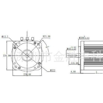 订做、7500W防水直流马达、7500W防水直流电机、防爆直图2