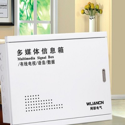 网联电气光纤入户箱整套户内照明配电（铁底铁盖）信息箱 智能家用接线盒图4