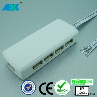 FOK锋杰L901系列 LED接线盒一分几分线器4孔9孔分线盒电源分线器出口欧洲标准图3