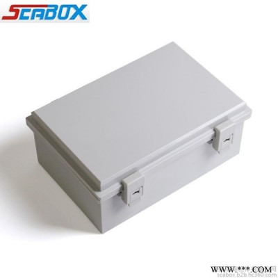 户外防水箱塑料接线盒100*150*70mm  scabox批发ABS塑料合页搭扣图2