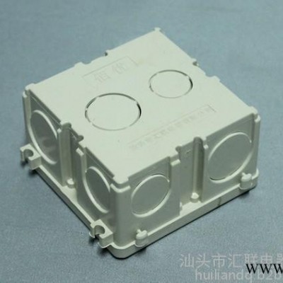 广东汕头汇联电器生产销售PVC阻燃防火耐高温接线盒（暗盒/明盒）86自扣接线盒  任选颜色图4