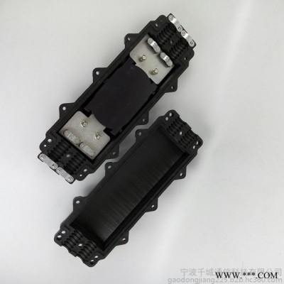 千城通信光缆接头盒 二进二出12芯 卧式 防水接线盒 2进2出光纤接续盒 接续包图1