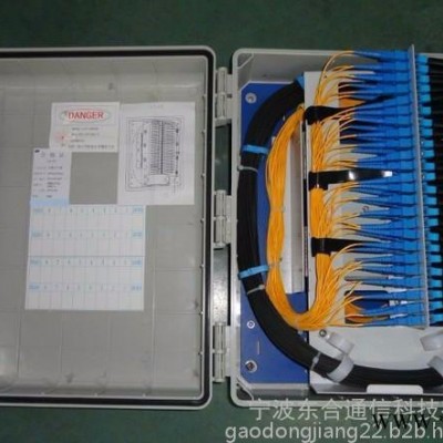 36芯分纤箱 防水塑料接线盒36芯光纤连接器 一级分光箱图2