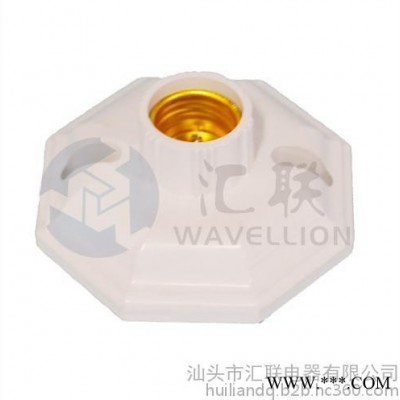 广东汕头汇联电器生产销售八角大灯头/PVC阻燃防火耐高温接线盒（暗盒/明盒）86自扣接线盒 大功率插座 任选颜色图3