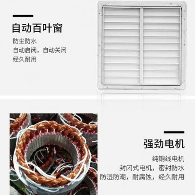 大功率玻璃钢防腐风机纯铜电机防腐负压风机玻璃钢直连式风机工业除尘风机养殖排风机温室大棚降温风机水帘配套风机图7