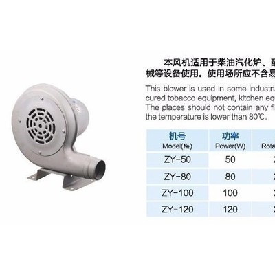 厨房鼓风机供应佛山九洲普惠ZY型节能吹风机低噪音离心式吹风机CZR低噪音中压通风机广东风机图4
