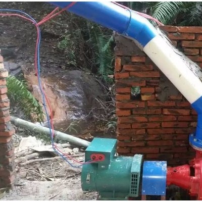 卧式 水轮发电机组1kw-3kw 小型水力发电机组 家用图1