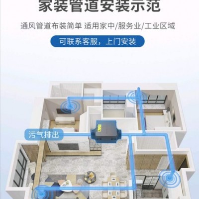 AMX爱美信F800 单向流新风机净化送风机大风量单向静音风机别墅新风机净化新风系统厂价直销设计安装图2