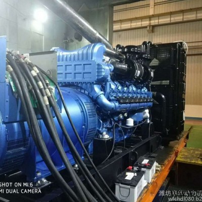 潍柴备用1500KW柴油发电机 潍柴博杜安发电机价格 博社安16M33D1680E310发电机  高原地区用大功率发电机图1