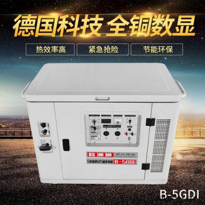 纯铜线电机6KW静音汽油发电机图1