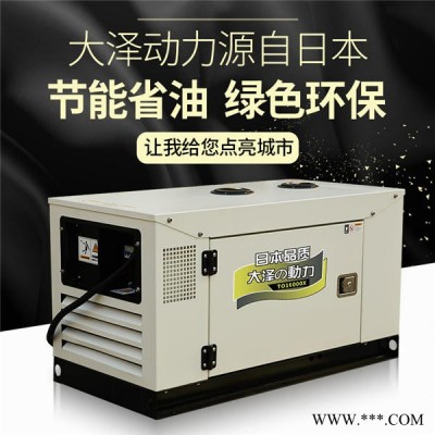 大泽动力TO16000ETX 柴油12kw车载静音发电机 12kw柴油发电机图5