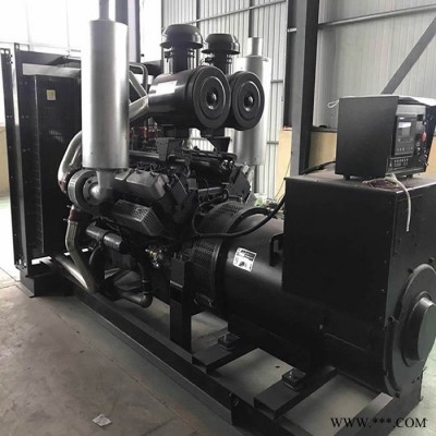 工业用大型1000kw柴油发电机组_潍坊发电机组厂家_上柴1000kw发电机组工程工厂房地产_银行