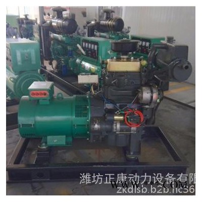 潍柴20kw小型船用柴油发电机组 双缸水冷船机 深水打鱼船用发电机图2