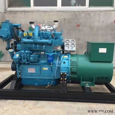 潍柴船用柴油发电机组30KW 快艇游艇用发电机30千瓦 380V三相全铜图2