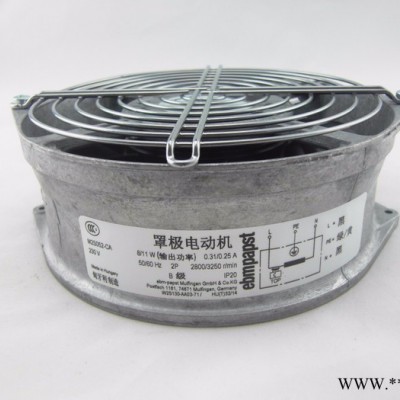 全新原装德国ebmpapst机柜风机W2S130-AA03-71 230V 45W耐高温威图机柜散热排风扇罩极电动机图2