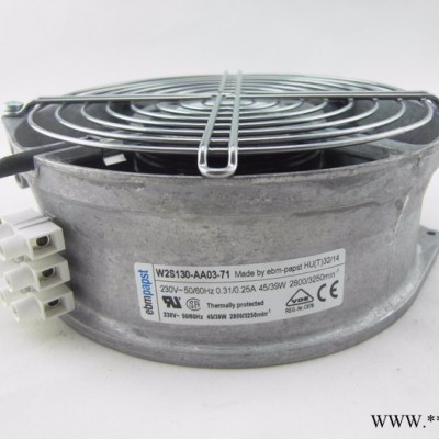 全新原装德国ebmpapst机柜风机W2S130-AA03-71 230V 45W耐高温威图机柜散热排风扇罩极电动机图3