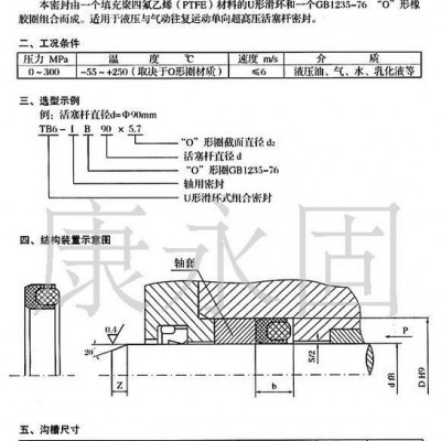 进口U形滑环组合封