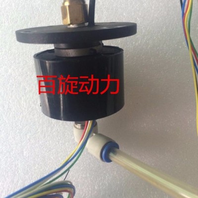 bestcho电气滑环，HSR50120-12S/1Q气管16MM集电环，外径120MM气电一体旋转接头导电滑环图4