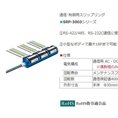 ENDO 远藤SRP 系列 通信 控制滑环 以太网滑环图3