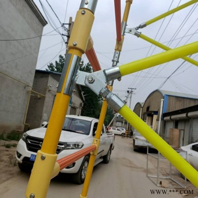 【恒龙】地铁轻型绝缘梯车 圆管轻型铁路梯车防滑环氧玻璃钢梯车图3