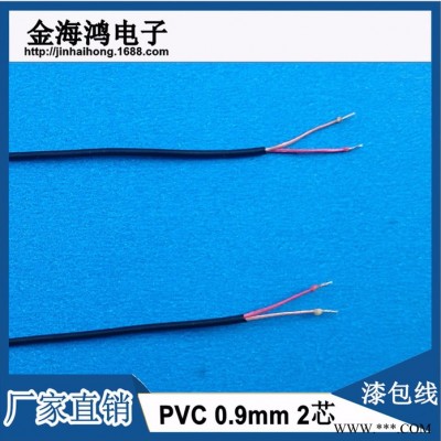 漆包线 OD 0.9 2C 8/0.08 开口(20+20)mm 上锡2mm 红本图2