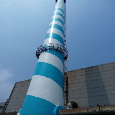 【三里港高空】砖烟囱刷油漆公司 80米烟囱刷油漆公司 冷却塔刷油漆公司图1