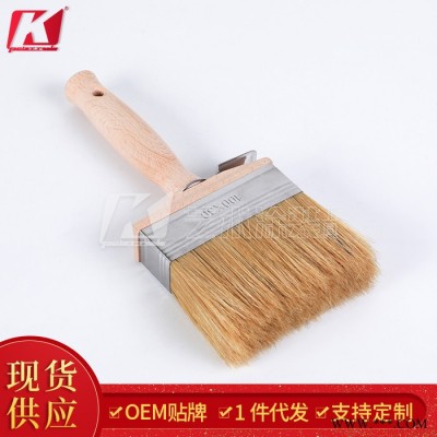 油漆刷 长柄猪鬃刷油漆木器漆刷漆毛刷 油漆涂装抛光除尘刷图2