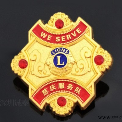 上色金属胸针，上油漆胸章，深圳电镀徽章图4