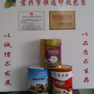 供应恒通5L油漆包装桶 油漆桶 化工包装桶 化工桶 金属包装桶 涂料桶图2