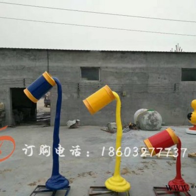上海康大雕塑 玻璃钢彩绘仿真油漆颜料桶雕塑图6