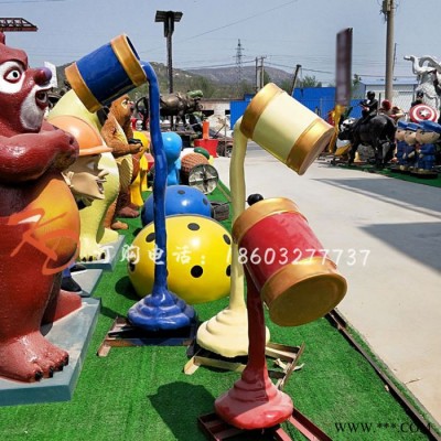 上海康大雕塑 玻璃钢彩绘仿真油漆颜料桶雕塑图5