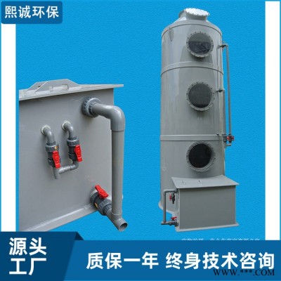 熙诚  尾气喷淋塔 油漆生产废气治理 洗涤塔检测图2