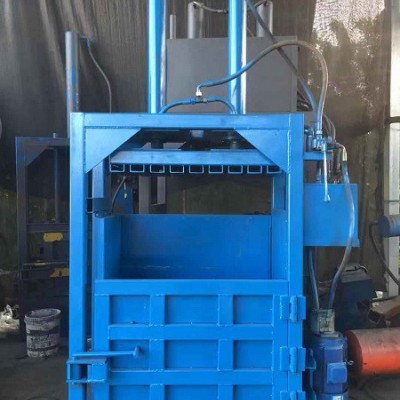 石成金   废弃油漆桶压扁机 编织袋油漆桶打包机 立式废纸箱液压打包机图3