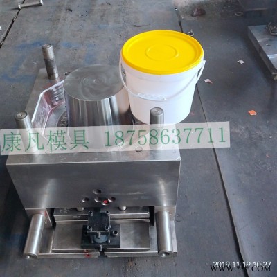 供应pp塑料油漆桶模具 黄油桶模具 百乳胶桶 化工桶定做模具图1